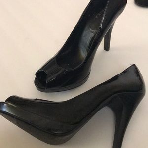 Paprika Peep Toe Heels